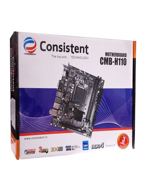CONSISTENT MOTHERBOARD 110 (H110) DDR4 (FOR INTEL)