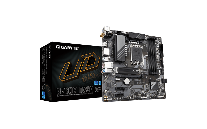 GIGABYTE MOTHERBOARD 760 (B760M DS3H AX) DDR5 (FOR INTEL 12th | 13th Gen)