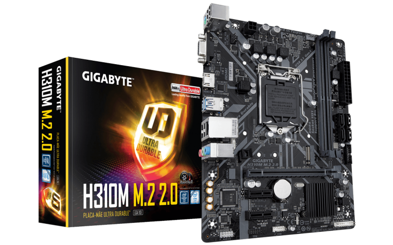 GIGABYTE MOTHERBOARD 310 (H310M M.2 2.0) DDR4 (FOR INTEL 8th | 9th Gen) PCIE 3.0 MICRO ATX LGA 1151