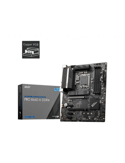 MSI MOTHERBOARD 660 (PRO B660A DDR4) DDR4 (FOR INTEL)