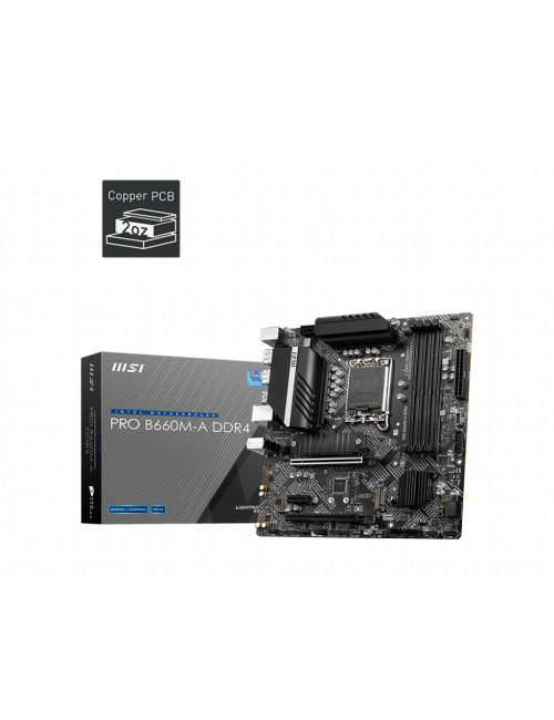 MSI MOTHERBOARD 660 (PRO B660M A DDR4) DDR4 (FOR INTEL)