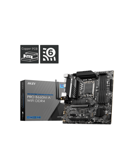 MSI MOTHERBOARD 660 (PRO B660M A WIFI DDR4) (FOR INTEL)