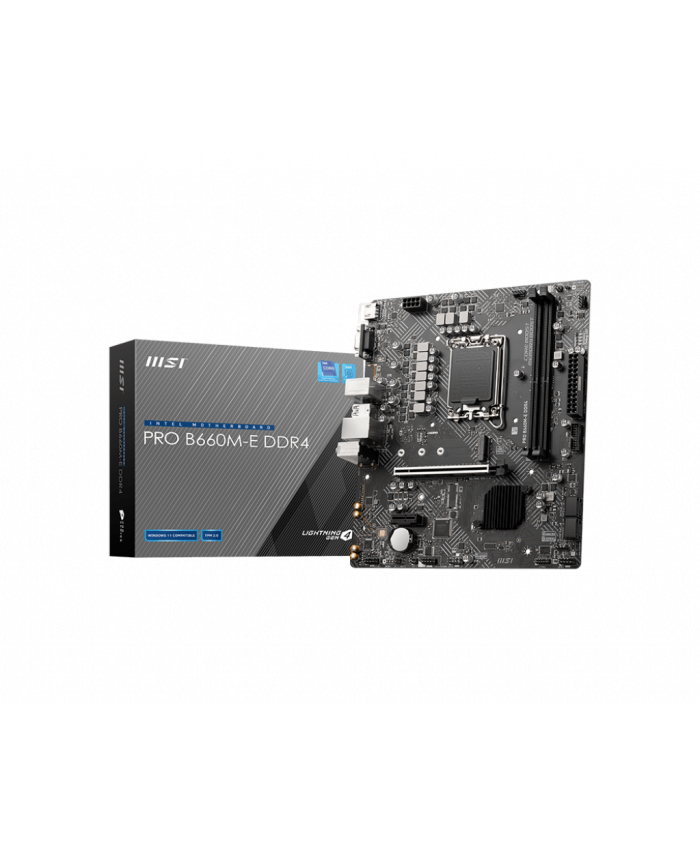 MSI MOTHERBOARD 660 (PRO B660M E DDR4) DDR4 (FOR INTEL)