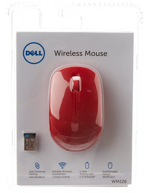 DELL MOUSE WIRELESS WM126 (RED)
