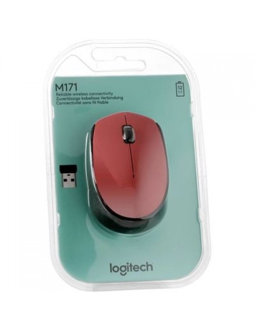 LOGITECH MOUSE WIRELESS M171 (RED)