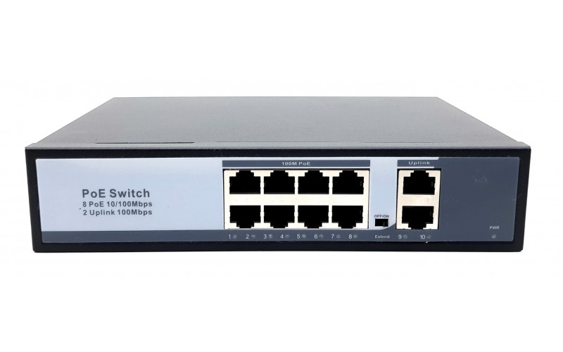POE SWITCH 8 PORT NORMAL (8 NORMAL + 2 NORMAL UPLINK) A+ PRODUCTS