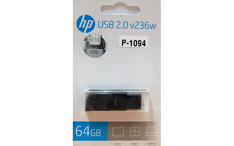 HP PENDRIVE 64GB 2.0 (V236W) METAL
