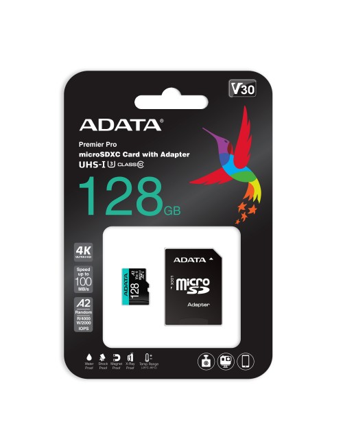 ADATA MICRO SD 128GB MEMORY CARD V30 (5 YEARS)