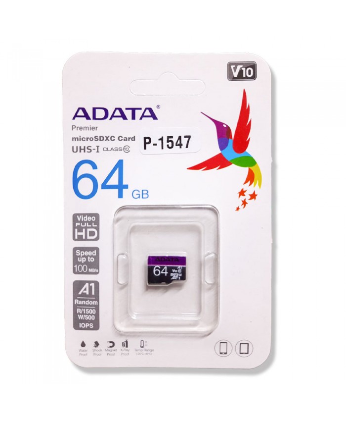 ADATA MICRO SD 64GB V10 (5 YEARS)