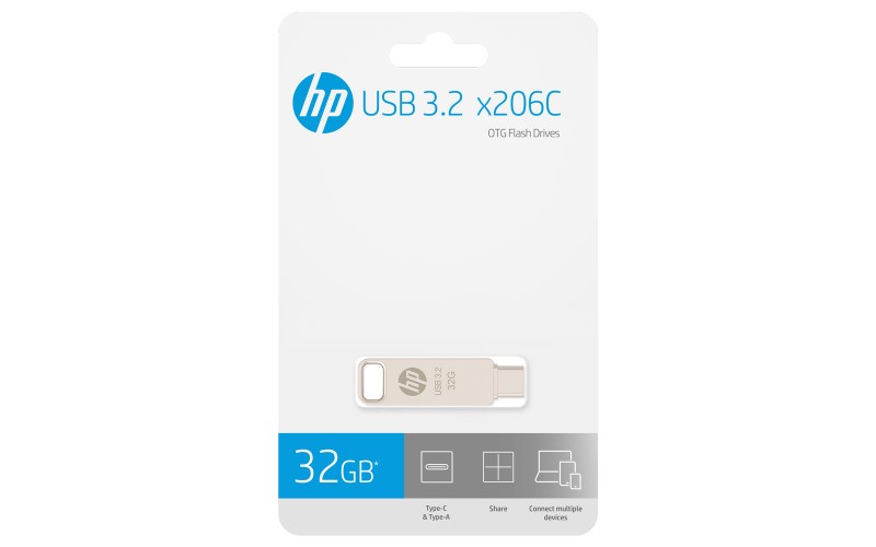 HP PENDRIVE 32GB 3.2 METAL X206C