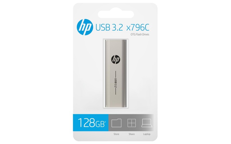 HP PENDRIVE 128GB OTG TYPE C 3.2 (X796C) 