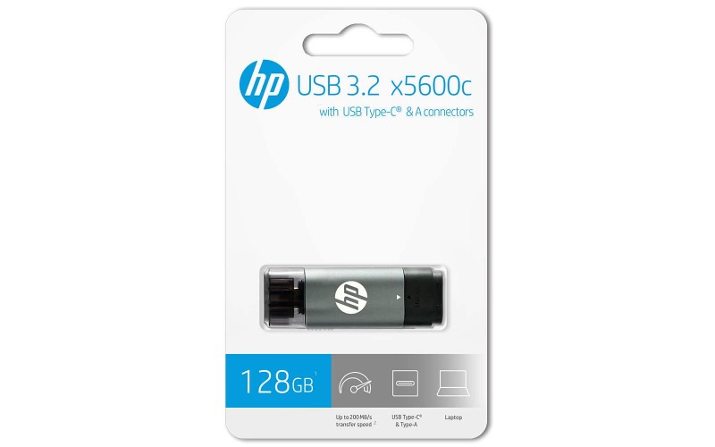 HP PENDRIVE 128GB OTG TYPE C (X5600c) 3.2 USB