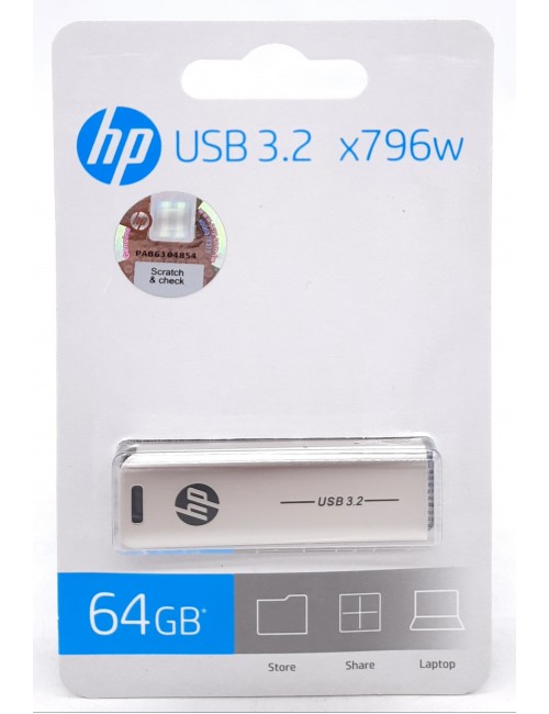 HP PENDRIVE 64GB 3.2 (X796W) METAL