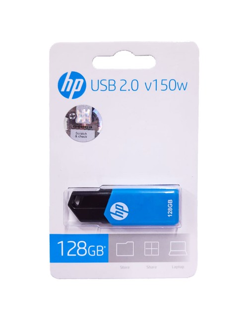 HP PENDRIVE 128GB 2.0 (V150W) PLASTIC