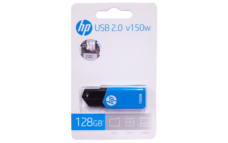HP PENDRIVE 128GB 2.0 (V150W) PLASTIC