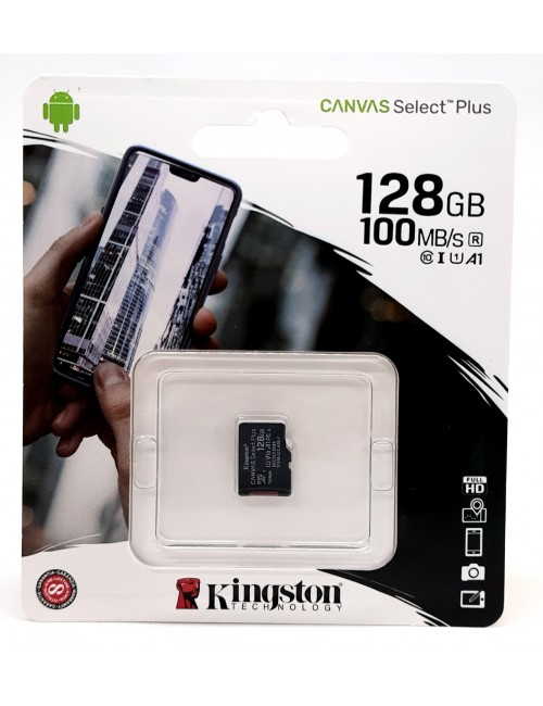KINGSTON MICRO SD 128GB CLASS 10 (CANVAS SELECT PLUS)