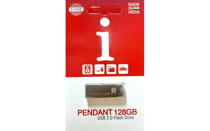 iBall Pendrive 128GB 2.0 Metal Pendant: Reliable storage