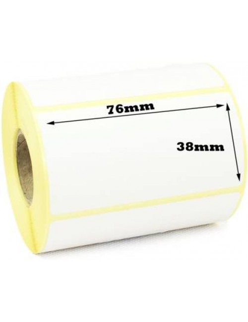 THERMAL BARCODE STICKER ROLL 76mm x 38mm (1000 Lable)