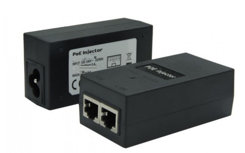 POE INJECTOR NORMAL 24V / 1A (WITHOUT POWER CABLE)