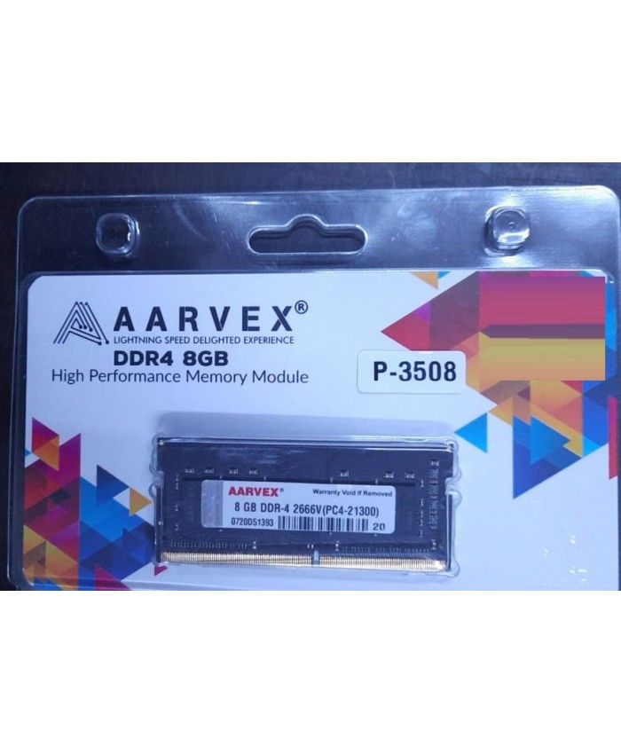 AARVEX RAM 8GB DDR4 LAPTOP 2666 MHz