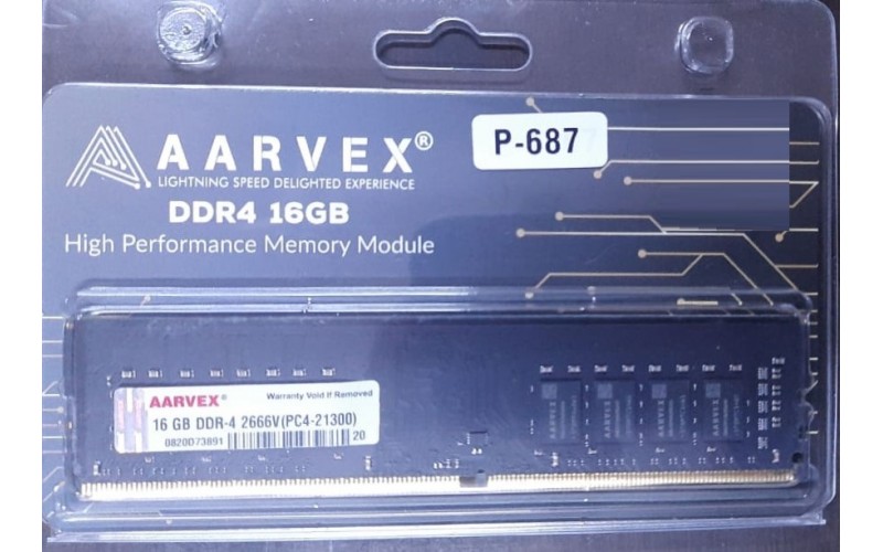 AARVEX DESKTOP RAM 16GB DDR4 2666 MHz 