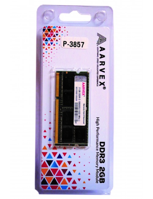 AARVEX LAPTOP RAM 2GB DDR3 1333 MHz