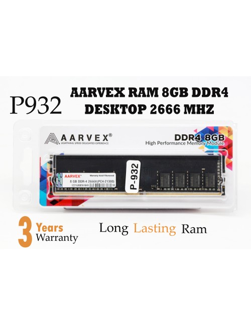 AARVEX DESKTOP RAM 8GB DDR4 2666 MHz