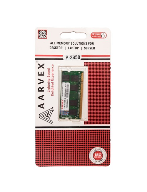 AARVEX LAPTOP RAM 2GB DDR2 800 MHz