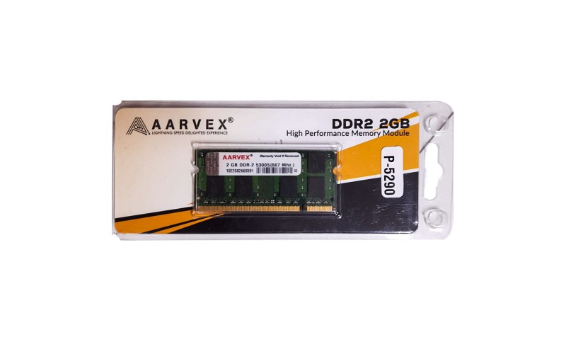 AARVEX LAPTOP RAM 2GB DDR2 667 MHz