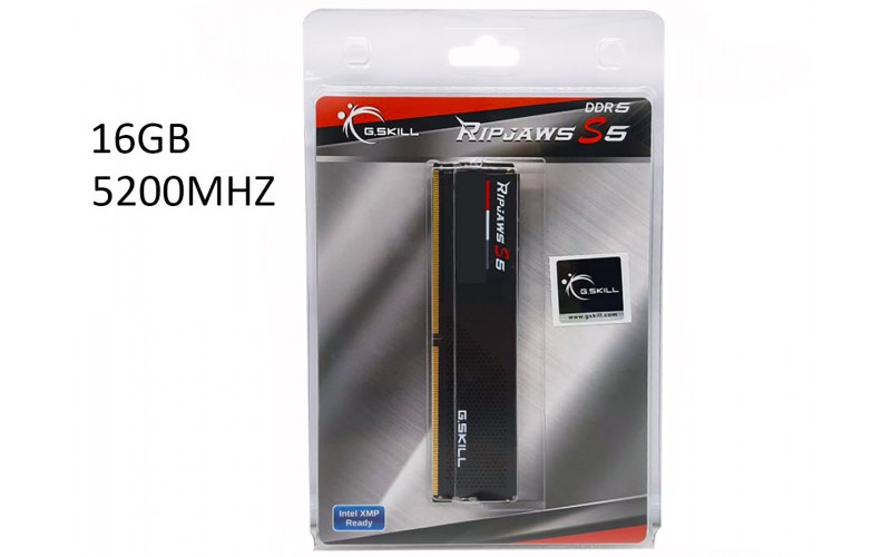 GSKILL DESKTOP RAM 16GB DDR5 5200 MHZ (RIPJAWS s5)