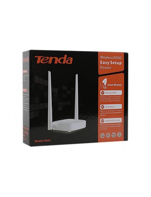 TENDA WIRELESS ROUTER (N301) 300 MBPS 