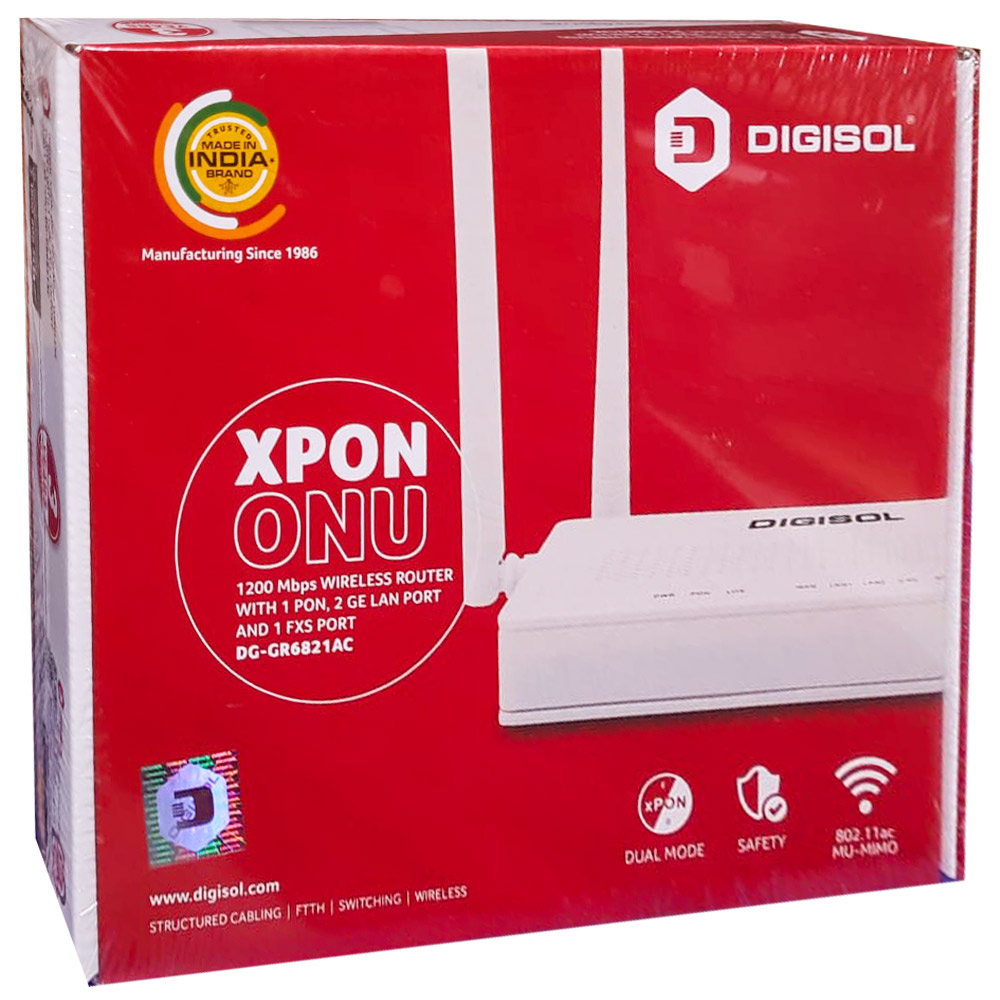 DIGISOL FIBER ROUTER DUAL BAND ONU GR6821AC (EPON/GPON/XPON)