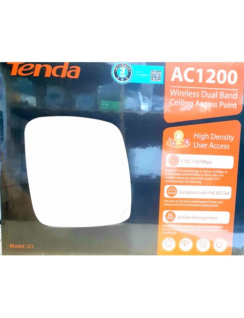 TENDA CEILING MOUNT DUAL BAND ACCESS POINT i21