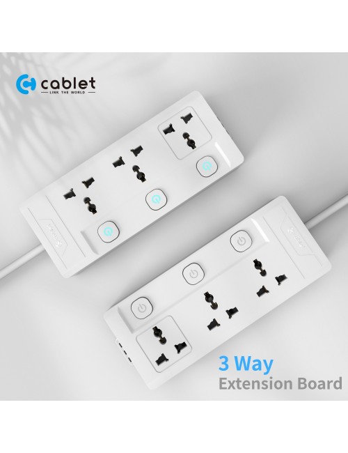 CABLET SPIKE 3 SOCKET 3 SWITCH 4.5M