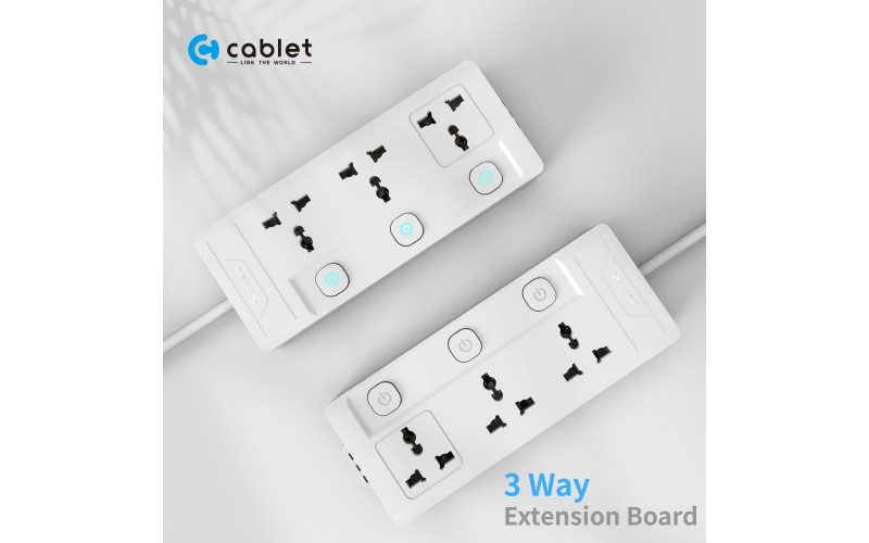 CABLET SPIKE 3 SOCKET 3 SWITCH 4.5M