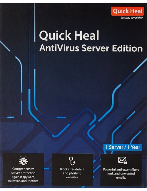 QUICK HEAL SERVER EDITION 1 USER 1 YEAR ER1 QHSER1