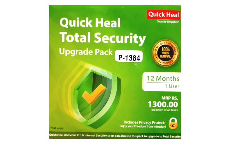 QUICK HEAL TOTAL SECURITY RENEWAL TR1UP (1 USER 1 YEAR) QHTSRTR1UP
