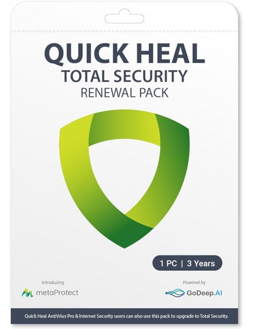 QUICK HEAL TOTAL SECURITY RENEWAL TS1UP (1 USER 3 YEAR) QHTSRTS1UP