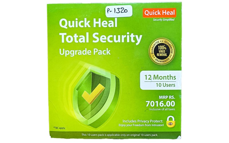 QUICK HEAL TOTAL SECURITY RENEWAL TR10UP (10 USER 1 YEAR) QHTSRTR10UP
