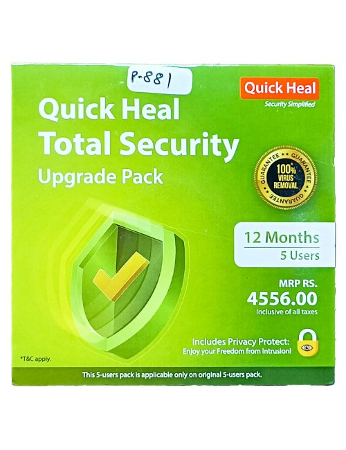 QUICK HEAL TOTAL SECURITY RENEWAL TR5UP (5 USER 1 YEAR) QHTSRTR5UP