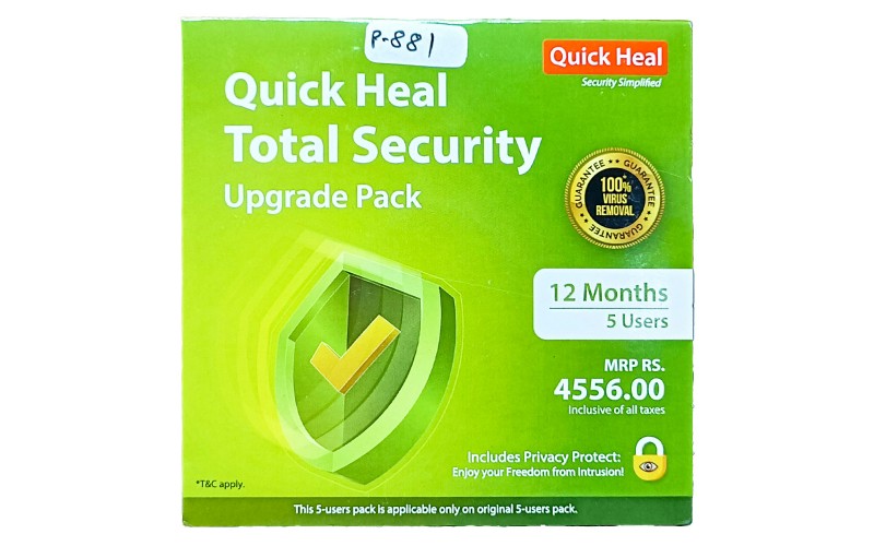 QUICK HEAL TOTAL SECURITY RENEWAL TR5UP (5 USER 1 YEAR) QHTSRTR5UP