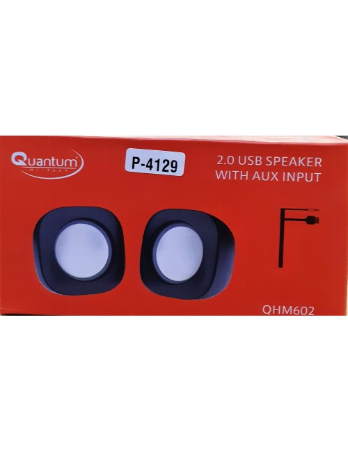 QUANTUM AUX SPEAKER 2.0 (USB POWERED) QHM602