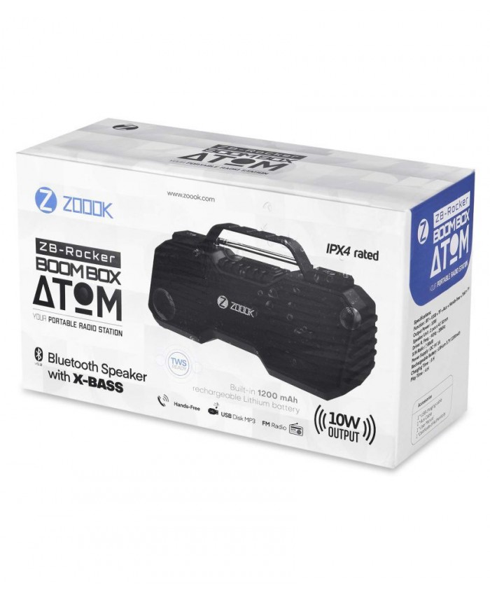 zoook rocker boombox atom bluetooth speaker