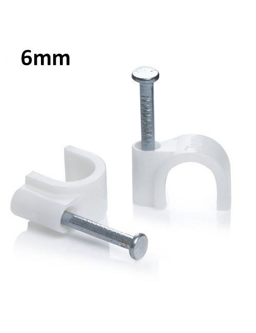CABLE CLIP 6MM (PACK OF 100)