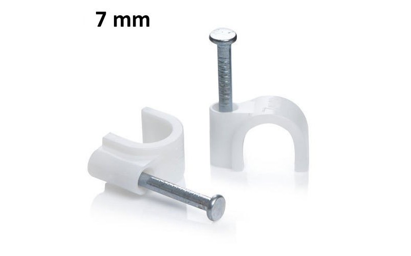 CABLE CLIP 7MM (PACK OF 100PCS)