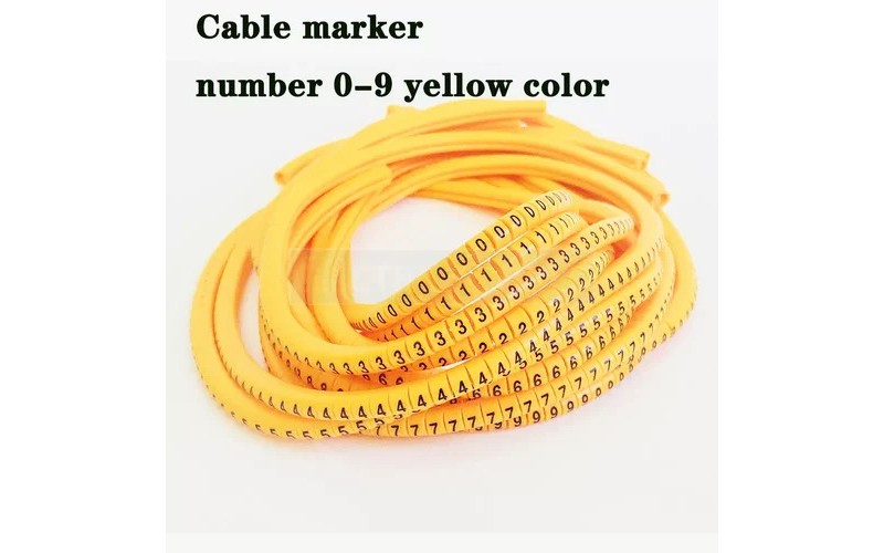 CABLE COVER MARKER 6mm 0 TO 9 (PACK OF 10) 