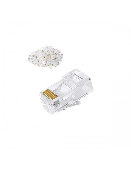 MULTYBYTE RJ45 CONNECTOR ( PACK OF 100 ) PASS THROUGH