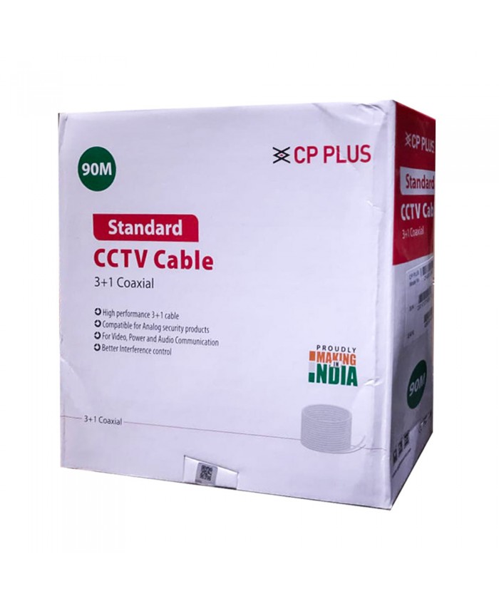 CCTV CABLE 3+1 90M CPPLUS
