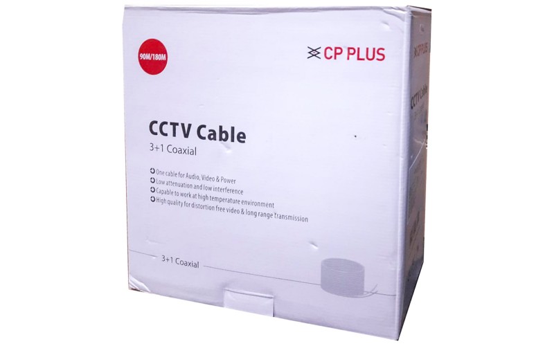 CCTV CABLE 3+1 180 METRE CPPLUS