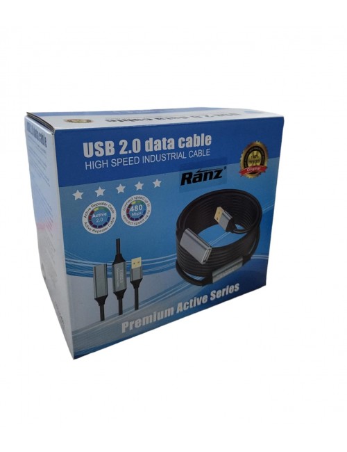 RANZ USB EXTENSION CABLE 15M WITH ACTIVE IC